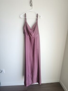 Azazie Mauve/Pink Maxi Dress